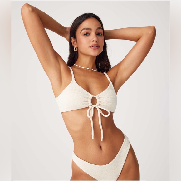 Cider | Cut Out Front Tied Bikini Swimsuit - Picture 3 of 8